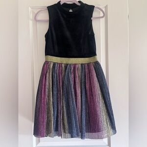 Girl’s Zunie Black and Multicolor Dress
